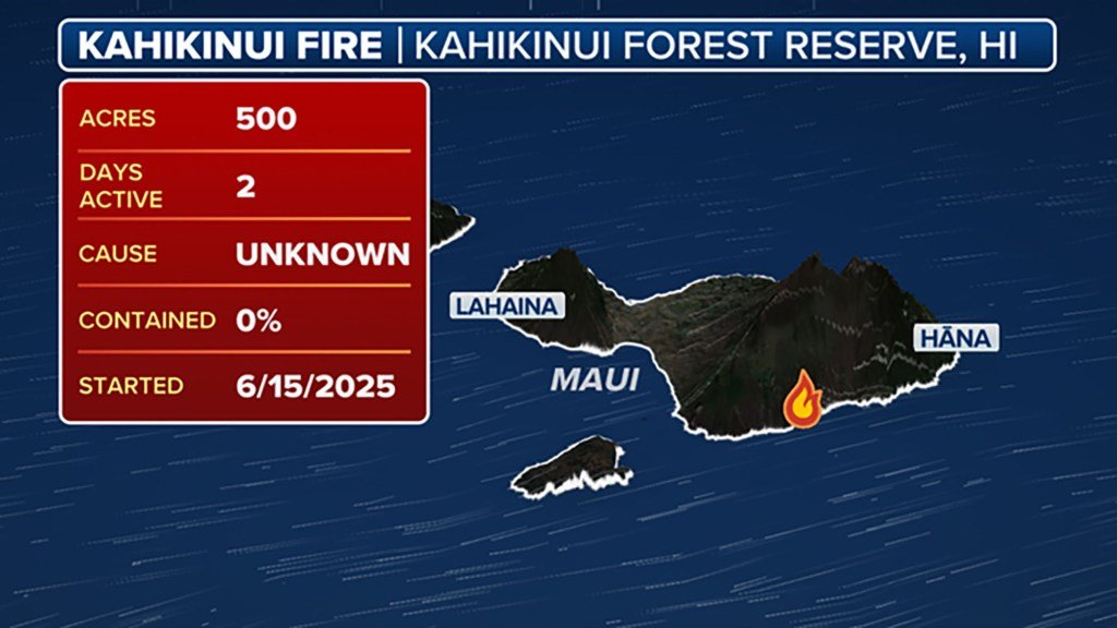 Maui residents evacuated after brush fire scorches 500 acres - New York ...